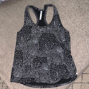 Fabletics Workout Tank - Black with White Speckles